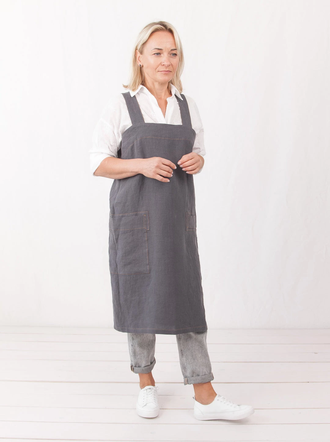 Hot Sale ✨ AmourLinen Japanese linen apron ⭐ 3 Hot Sale ✨ AmourLinen Japanese linen apron ⭐