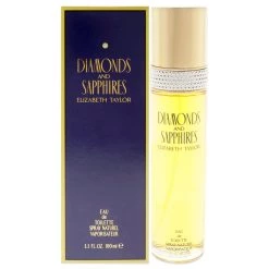 Promo 😉 Diamonds and Sapphires by Elizabeth Taylor for 👩 Women - 3.3 oz EDT Spray 😀