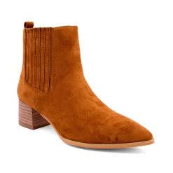 Top 10 🎁 Shu Shop 👩 Women'S Pointed Toe Suede Bootie in Rich Cognac ❤️