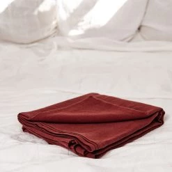 Flash Sale 🤩 AmourLinen Linen flat sheet in Terracotta 👏