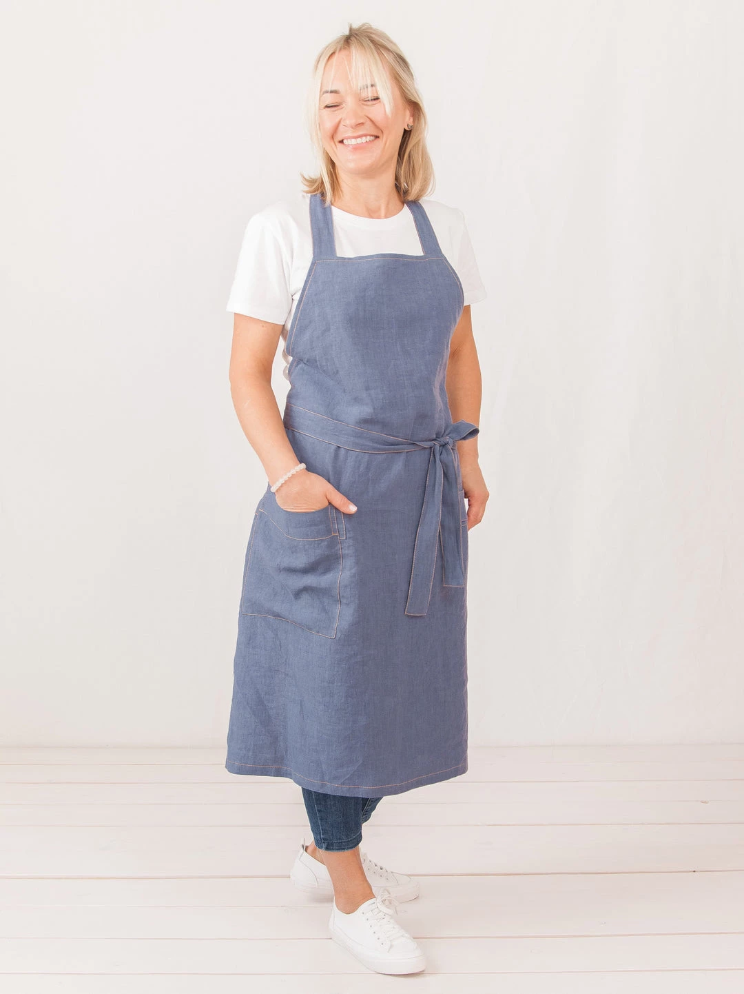 Outlet 🥰 AmourLinen Linen bib apron 🥰 3 Outlet 🥰 AmourLinen Linen bib apron 🥰