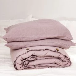 Best Pirce 🔥 AmourLinen Linen bedding set in Dusty Rose 🤩