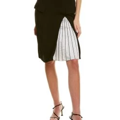Flash Sale 🔥 women Emporio Armani Faux Pocket 👗 Skirt ⌛