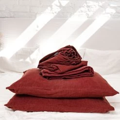 Outlet 😍 AmourLinen Linen sheets set in Terracotta 💯