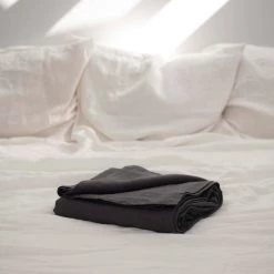 Best reviews of 🥰 AmourLinen Linen flat sheet in Charcoal 🎉